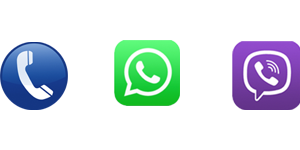 Téléphone, WhatsApp et Viber